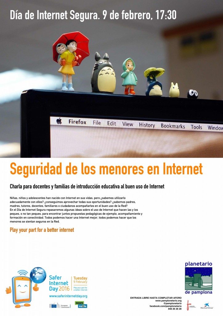 Charla en el Planetario: Seguridad de los menores en Internet