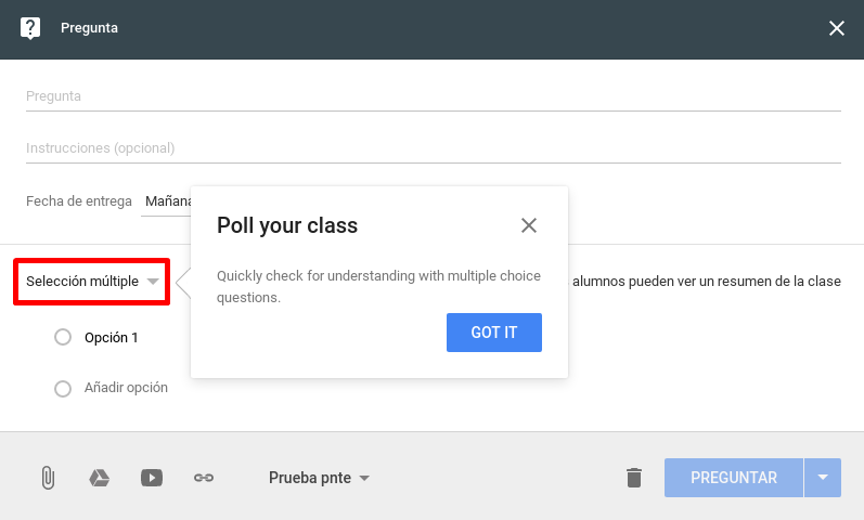 Encuestas con Google Classroom