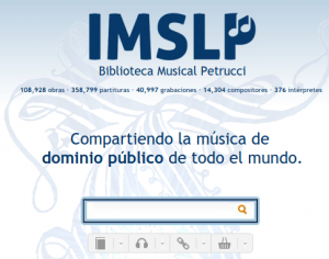 IMSLP, biblioteca musical Petrucci