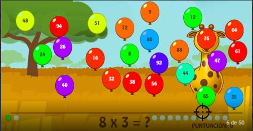 Alienación Encogerse de hombros celebracion Juegos interactivos para aprender las tablas de multiplicar — ParaPNTE