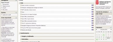 Aula virtual del PNTE en Moodle