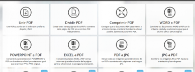 Características y funciones de iLovePDF
