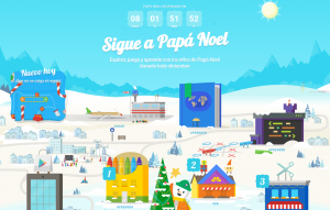 Actividades del portal Santa Tracker de Google