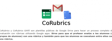 CoRubrics, plantilla pública de Google Drive para hacer un proceso completo de evaluación con rúbricas