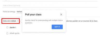 Encuestas con Google Classroom