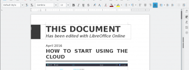 Edición de documentos con Open 365