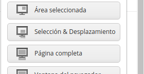 Desplegable de opciones de Nimbus