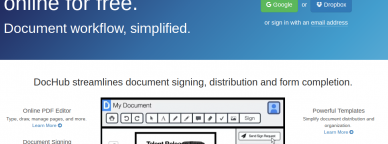 DocHub, editor de archivos PDF online