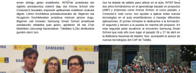 TABLETS EN EL PROCESO DE ENSEÑANZA APRENDIZAJE Colegio Público “Teresa Bertrán de Lis” de Cadreita