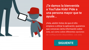 Configuración inicial de YouTube Kids